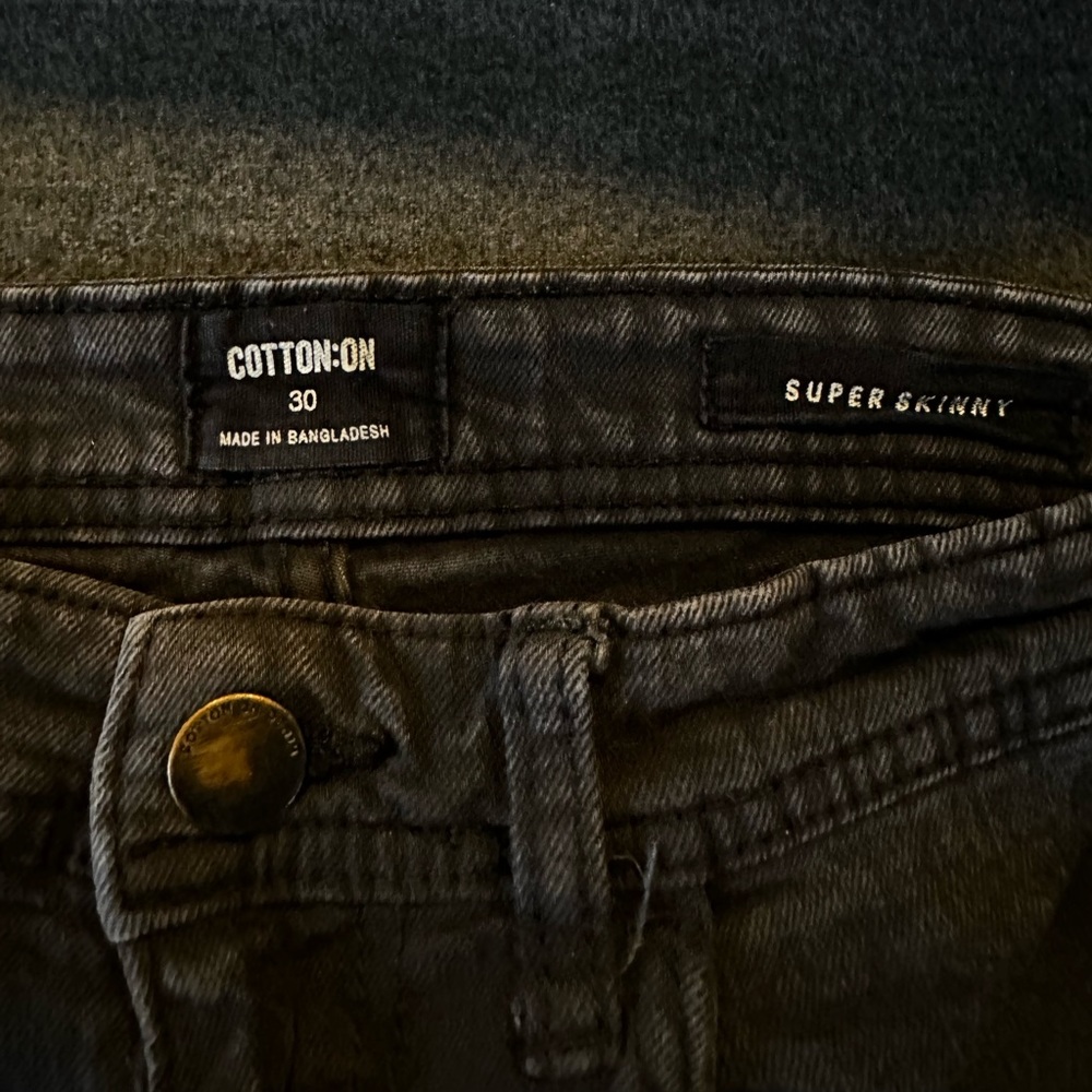 Men’s Zanerobe Ribbed Knee Skinny Jeans - Size 30